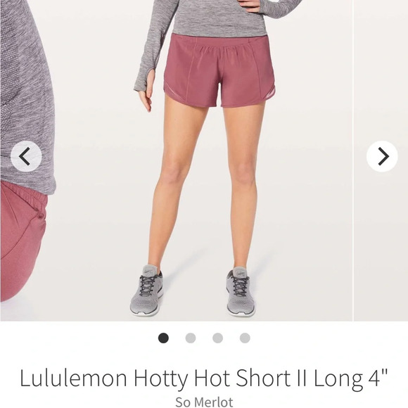 Lululemon Hotty Hot Short II Long 4"
So Merlot size 6 - Picture 1 of 10
